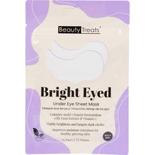 Load image into Gallery viewer, 243 - BRIGHT EYED UNDER EYE SHEET MASK (15 PAIRS)