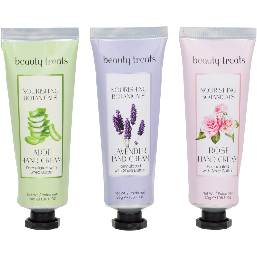 261 - NOURISHING BOTANICALS HAND CREAM TRIO – www.beauty-treats.com