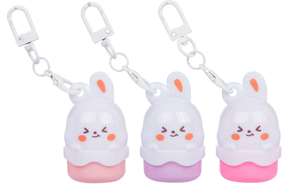 malone bar ピーチ チャーム 白 ケース 3点セット 671 - BUNNY LIP BALM KEYCHAIN – www.beauty-treats.com