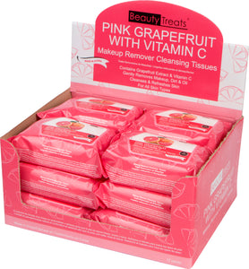 120-PG - PINK GRAPEFRUIT MAKEUP REMOVER CLEANSING TISSUES