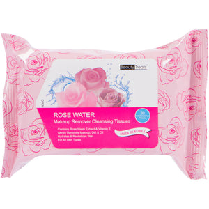 120-RW - ROSE WATER MAKEUP REMOVER CLEANSING TISSUES