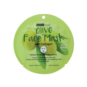 214-OL - OLIVE FACE MASK WITH COLLAGEN