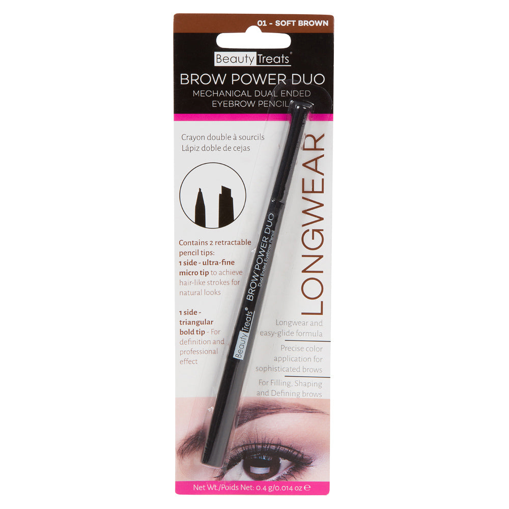 842-01 - EYEBROW DUO - SOFT BROWN – www.beauty-treats.com