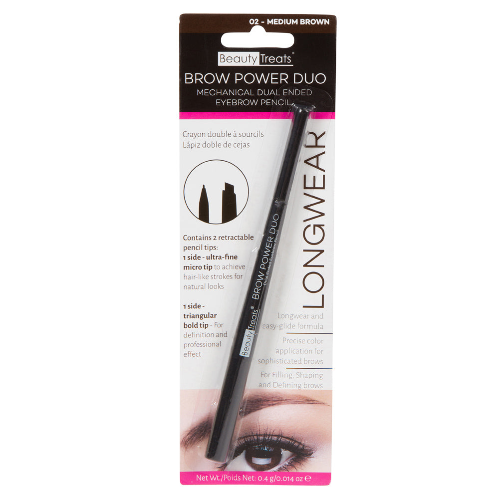 842-02 - EYEBROW DUO - MEDIUM BROWN – www.beauty-treats.com