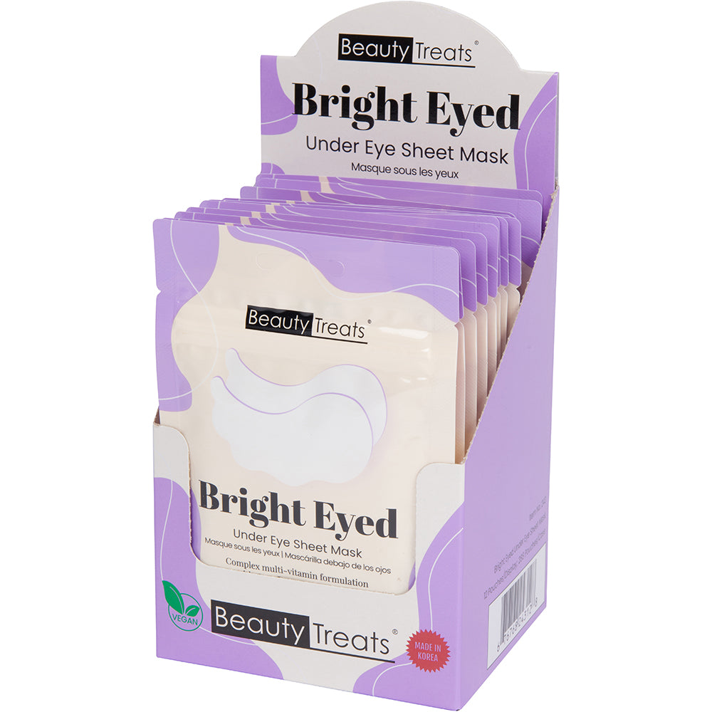 243 - BRIGHT EYED UNDER EYE SHEET MASK (15 PAIRS)