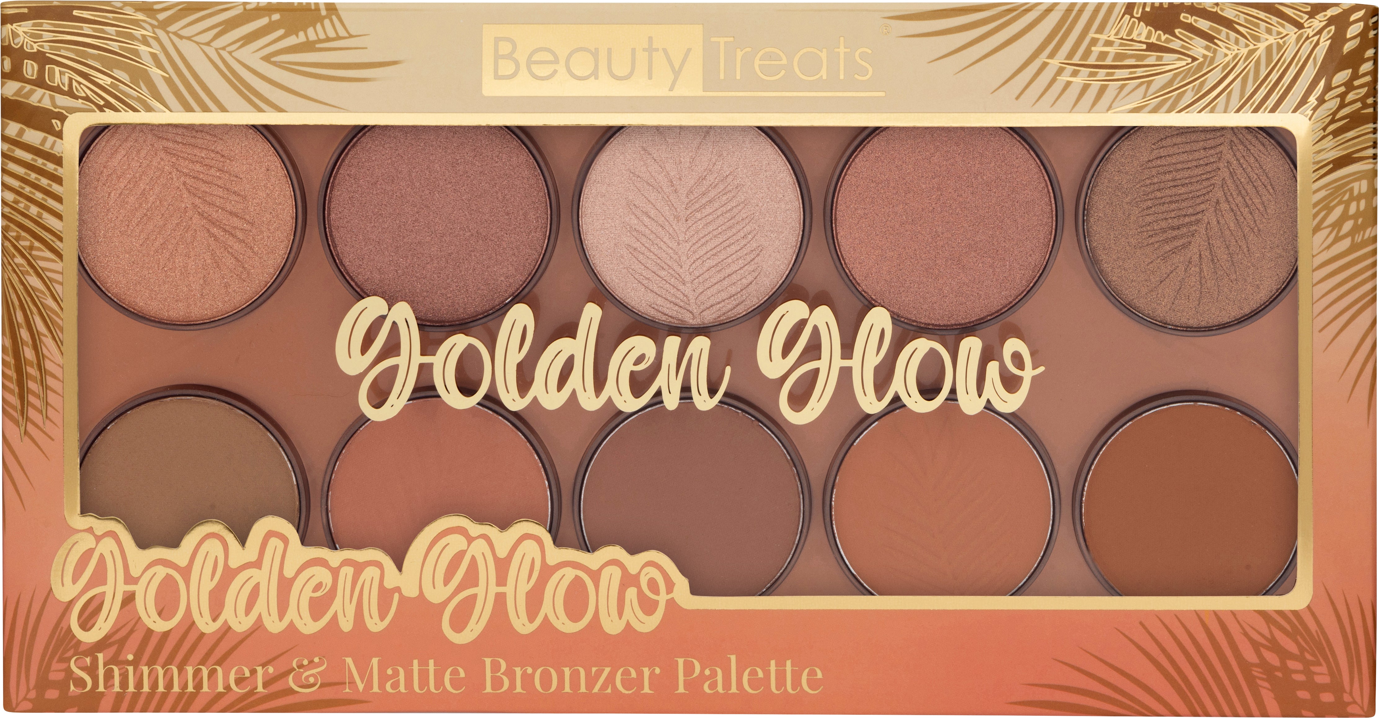 303-B - GOLDEN GLOW FACE PALETTE – www.beauty-treats.com