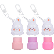Load image into Gallery viewer, 671 - BUNNY LIP BALM KEYCHAIN