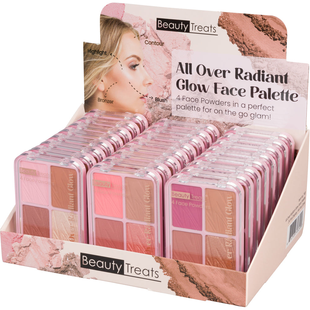 748 - ALL OVER RADIANT GLOW FACE PALETTE – www.beauty-treats.com