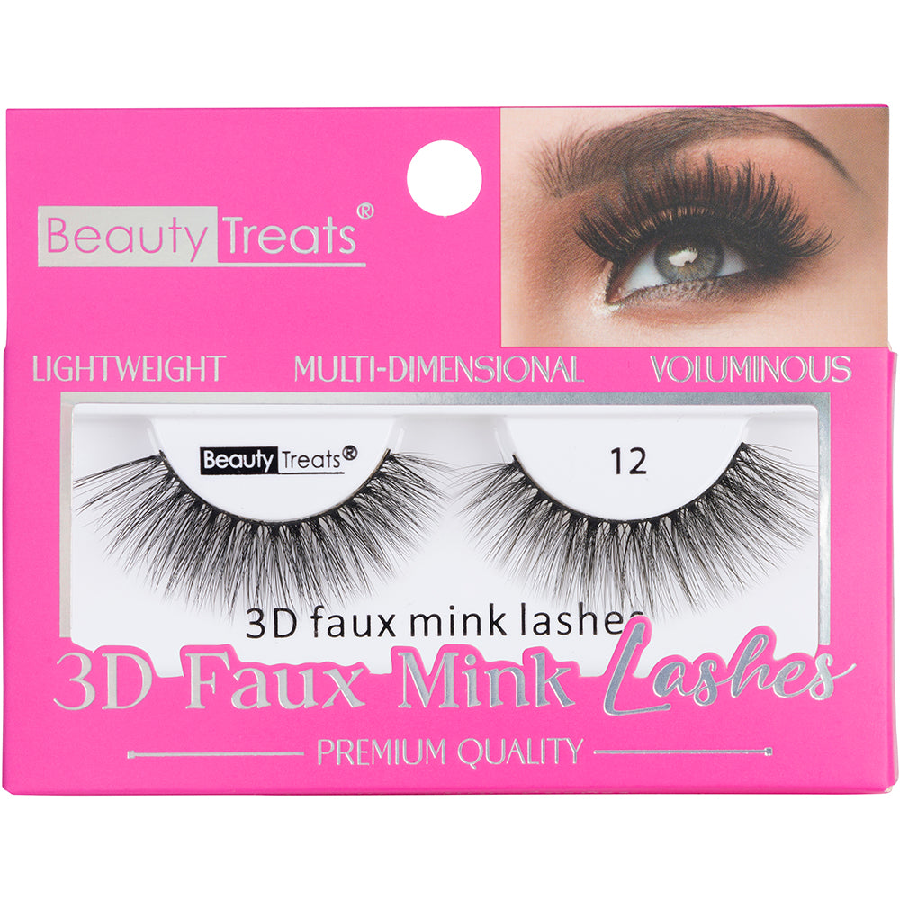 750-12 - 3D FAUX MINK LASHES - 12