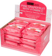 Load image into Gallery viewer, 120-PG - PINK GRAPEFRUIT MAKEUP REMOVER CLEANSING TISSUES