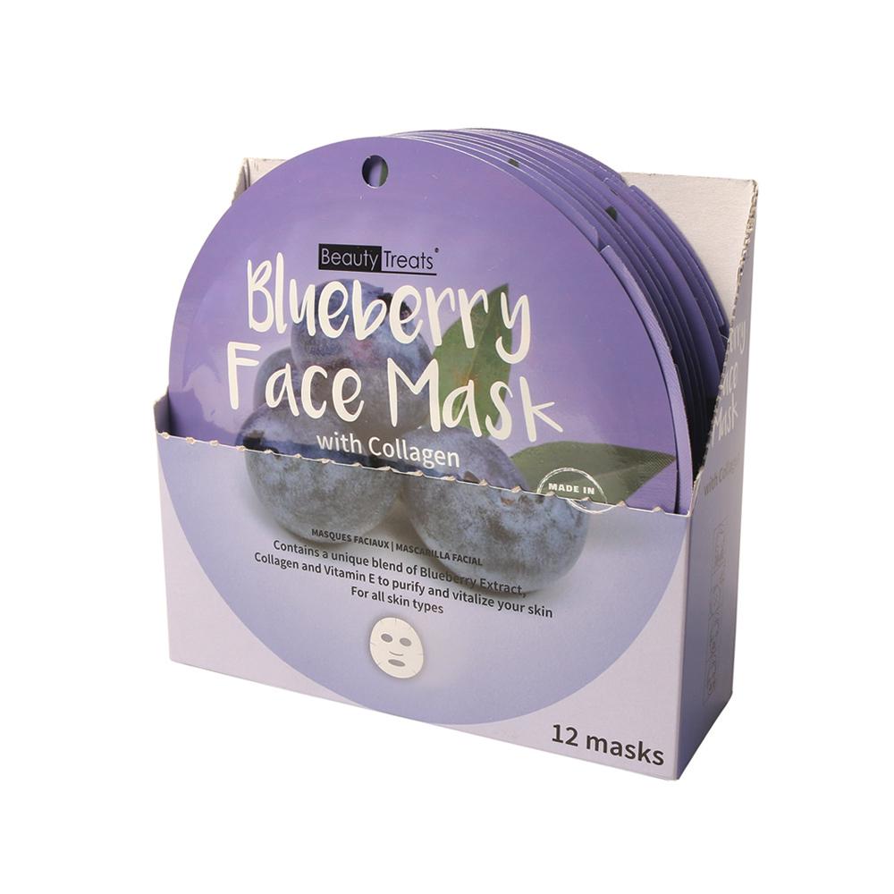214-BL - BLUEBERRY FACE MASK WITH COLLAGEN