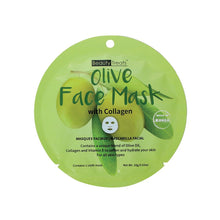 Load image into Gallery viewer, 214-OL - OLIVE FACE MASK WITH COLLAGEN