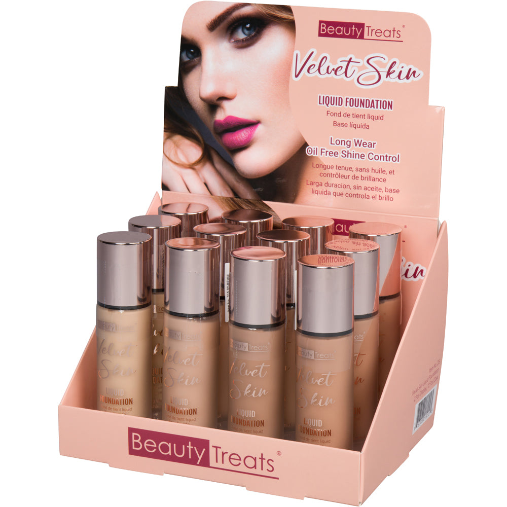 215 - VELVET SKIN LIQUID FOUNDATION – www.beauty-treats.com