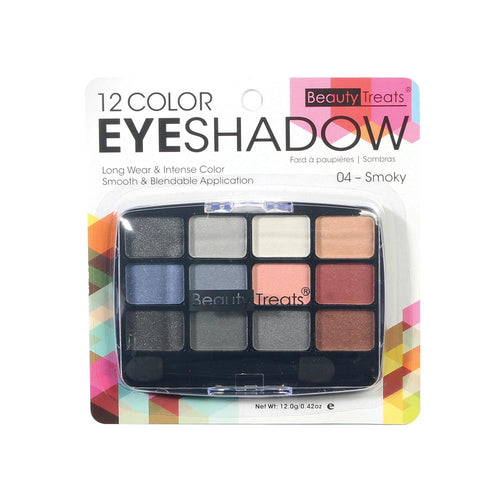 412-04 - 12 COLOR EYESHADOW - SMOKY