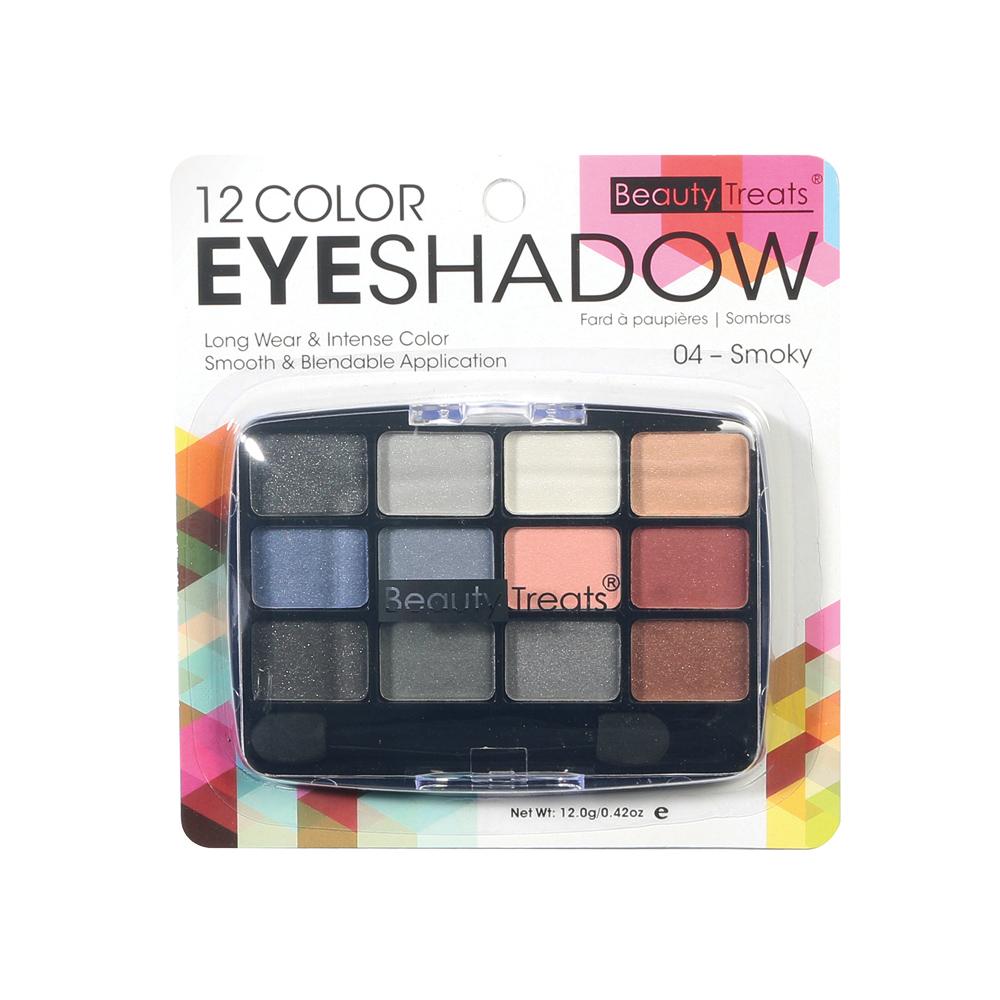412-04 - 12 COLOR EYESHADOW - SMOKY