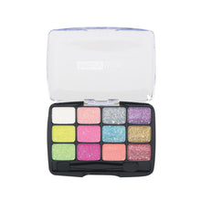 Load image into Gallery viewer, 413-02 - 12 COLOR GLITTER PALETTE - CONFETTI