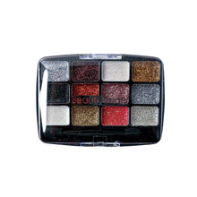 Load image into Gallery viewer, 413-03 - 12 COLOR GLITTER PALETTE - GEMSTONE