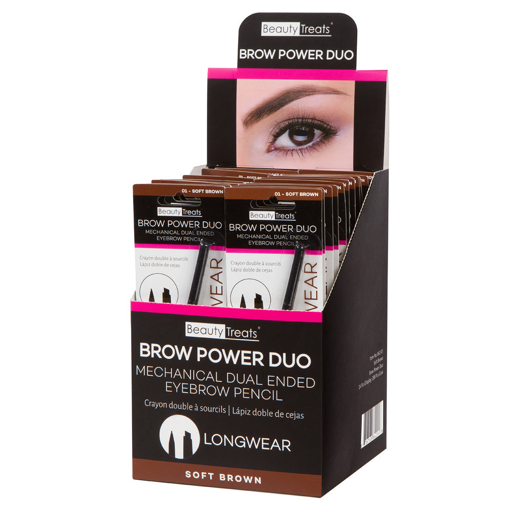 842-01 - EYEBROW DUO - SOFT BROWN – www.beauty-treats.com